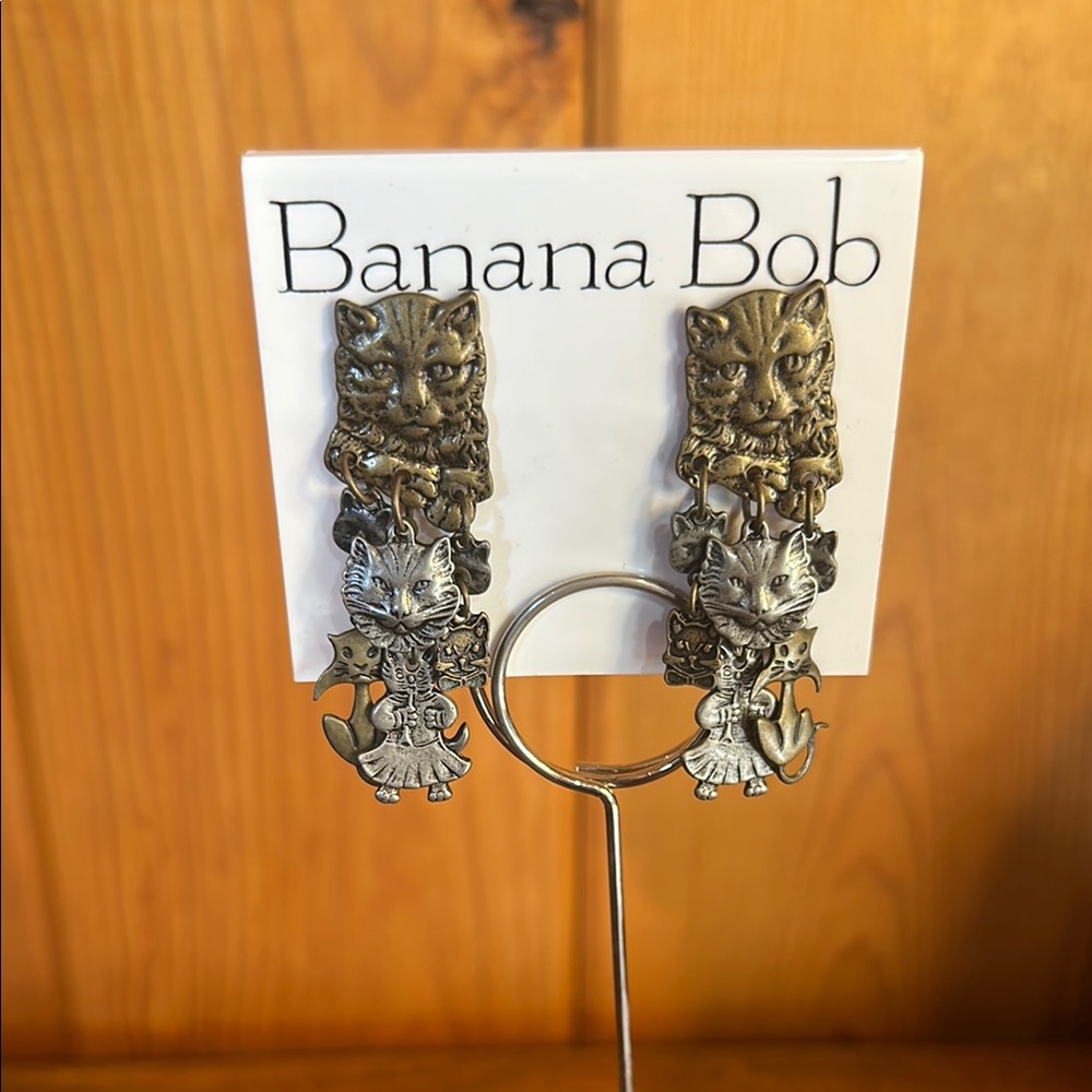 Banana Bob - Cat Earrings
